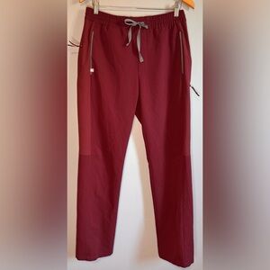 FIGS Tambo Men’s Scrub Pants Burgundy Size M Technical Collection